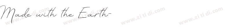 Made with the Earth字体转换